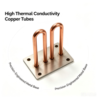 Radiateur à tubes en cuivre refroidi par eau pour usage intensif en usine avec support d'installation robuste