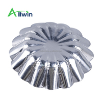 Moule à tartelettes et muffins jetable en aluminium, capacité 35 ml, résistant au four, qualité alimentaire, formes rondes