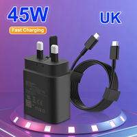 Téléphone portable UK 45watt chargeurs super rapides 45w Usb-a Wall Dc/ac Pd Power Charger Smart Phone 45w Usbc Computer Power Adapter