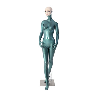 Modello <span class=keywords><strong>di</strong></span> oggetti <span class=keywords><strong>di</strong></span> scena verde FRP negozio <span class=keywords><strong>di</strong></span> <span class=keywords><strong>abbigliamento</strong></span> vetrina per tutto il corpo placcato viso <span class=keywords><strong>femminile</strong></span> manichini <span class=keywords><strong>di</strong></span> visualizzazione - Product Image 3