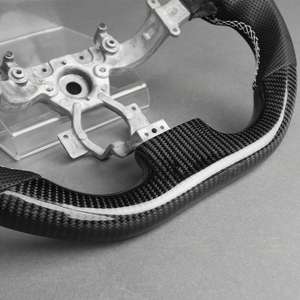 Volante Deportivo de Fibra de Carbono Real para Nissan <span class=keywords><strong>GTR</strong></span> <span class=keywords><strong>R35</strong></span>, Cuero Negro, Estilo Deportivo, Personalizado - Product Image 5