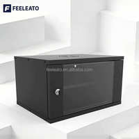 Kabinet Server Dinding DDF 19 Inci Serbaguna, Baja SPCC 4U 6U, Rak Server Pusat Data, Lapisan Powder Coating