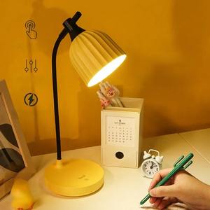 Lámpara de mesa recargable por USB, lámpara de escritorio para dormitorio, luz nocturna para lectura de libros, lámpara LED táctil regulable, luz de noche con protección para los ojos - Product Image 4