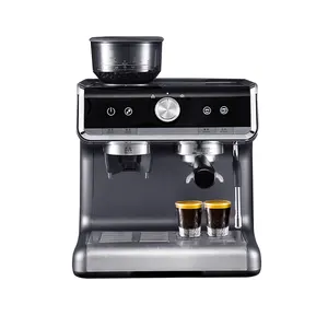 <span class=keywords><strong>Cafetera</strong></span> de 15 bares, molinillo de granos, molinillo semiautomático, máquina de café a vapor - Product Image 1