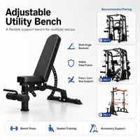 Machine Smith multi-stations pour la maison/usage commercial, banc de musculation, rack à squats, machine à fly, équipement de gym universel, matériau Q195, modèle J7022