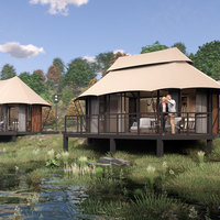 Tentes de camping de luxe modernes fabriquées directement par les fabricants, hôtels de glamping personnalisés, maisons modulaires préfabriquées en conteneurs, style confort premium