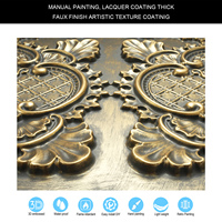 Panneau décoratif intérieur carré en PVC, étanche et ignifuge, facile à installer, pour plafond, style vieilli or, pour café et club, PL80