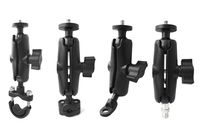 360 supports adaptateur de filetage b-111u 1/4 vis pour gopro 1 pouce rail de couple base à billes vélo support de téléphone portable support de guidon pour ram