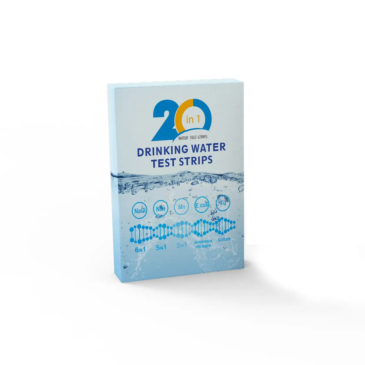 ชุดทดสอบน้ํา 20 เฉด 1 ชุดทดสอบแบคทีเรีย tiras reactivas de agua+2 ชุดทดสอบน้ําดื่ม