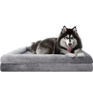 Niche carrée épaissie d'hiver pour chien en peluche velours durable motif solide lit pour animaux de compagnie spécial grands chiens lits écologiques pour animaux de compagnie - Product Image 1