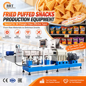 Máquina Automática para Hacer <span class=keywords><strong>Doritos</strong></span>, Tortillas, Nachos y Bugles, Línea <span class=keywords><strong>de</strong></span> Producción <span class=keywords><strong>de</strong></span> Extrusoras <span class=keywords><strong>de</strong></span> Alimentos Fritos y Esponjosos - Product Image 1