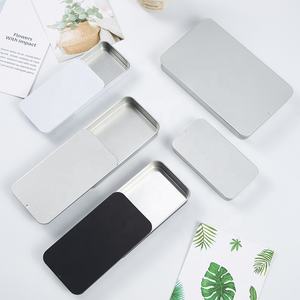 Thiết kế <span class=keywords><strong>tin</strong></span> trường hợp lưu trữ bao bì bán buôn vuông kim loại Quà Tặng tùy chỉnh kẹo mỹ phẩm hộp thiếc trượt <span class=keywords><strong>tin</strong></span> cho bạc hà - Product Image 2