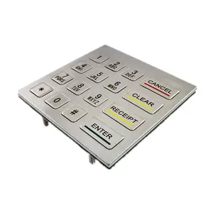 non encrypted 16 keys Industrial Metal Numeric Keypad Ip65 keypad for industrial platform