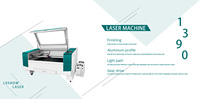 Machine de gravure laser CNC CO2 1390, machines de découpe laser CNC CO2 80W 100W 1300x900 pour le bois et l'acrylique
