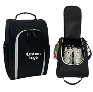 Wholesale Promotional Portable Travel Outdoor Accessories Storage Waterproof Golf Shoe Bag With Custom Logo