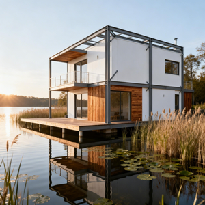 مبنى ذو هيكل فولاذي متين عالي الجودة، مباني تجارية وصناعية مسبقة الصنع من الفولاذ للمنازل الترفيهية - Product Image 6