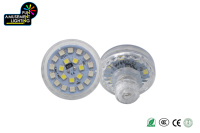 Luces de Punto LED RGBW Autoprogramables AC 24V 1-16 para Feriantes de Recintos Feriales y Carnavales, Iluminación de Atracciones de Plástico E14 60mm IP65