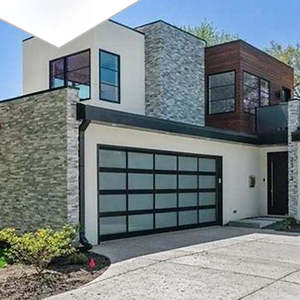 Porte de garage électrique intelligente en aluminium avec fenêtre, couleur et taille personnalisées pour cuisine et maison, tension universelle 110-240V - Product Image 3