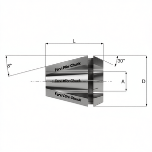 Pinzas Fervi con Ángulo de 30 Grados y Conicidad de 8 Grados, Dimensionadas Diametralmente para Uso de Precisión - Product Image 2