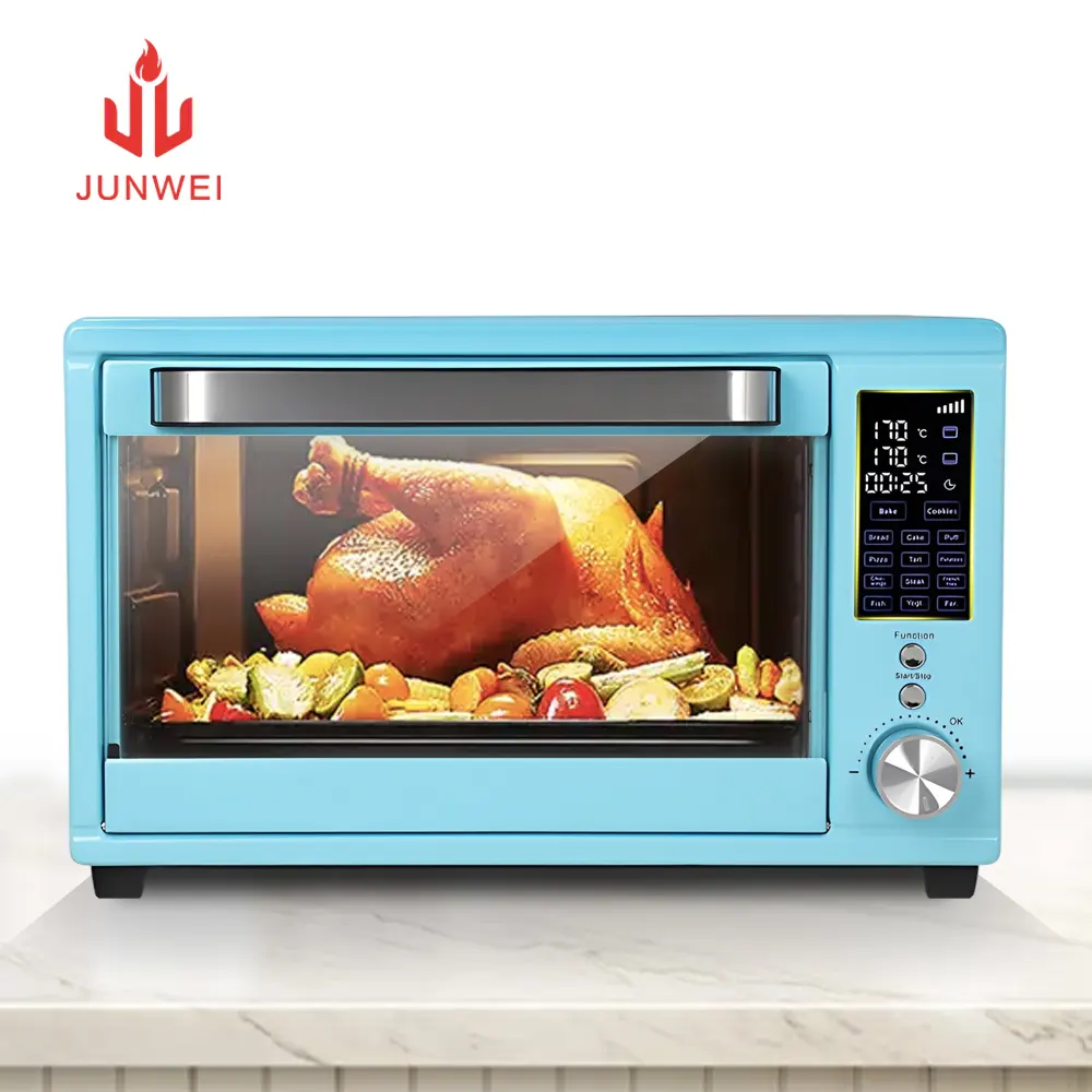 Junwei touch screen 25L 30L 38L 45L 48L 50L 60L elettrico forno elettrico forno a microonde elettrico friggitrice ad aria