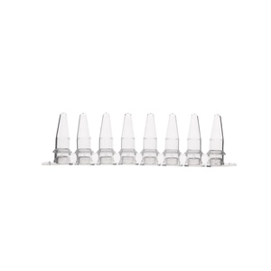 Transparent Sterile Flat Cap PCR Tube 0.1ml 0.2ml Qpcr Reaction Tubes 8 <b>Strip</b> PCR <b>Strips</b> - Product Image 2