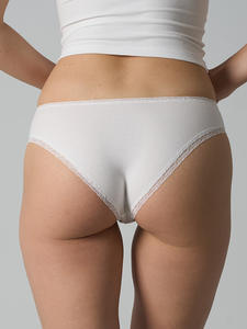 Dames/Meisjes 90% Katoen / 10% Elastaan Lichtgewicht Stretch Katoenen Kant Boyshorts Sexy Ondergoed Shorts met Kant - Product Image 4