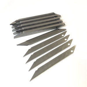 Set di 10 Lame in Acciaio 3cr13 ad Alta Precisione, Personalizzabili OEM, con Tre Fori per Macchina Taglia Cinghie in Gomma, per Coltelli Bowie - Product Image 1