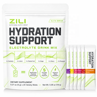 Sachets de mélange de boisson électrolytique pour le soutien de l'hydratation, avec vitamines B6 B12, pour la récupération énergétique après l'entraînement, certifiés GMP ISO, Marque Blanche, OEM ODM