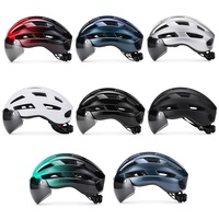 Casque de vélo à visière magnétique avec matériau PC+EPS pour la conduite en montagne Modèle unisexe LS155 Coque légère Service de logo personnalisé