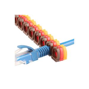 0-9 เครื่องหมายสายเคเบิลสีรหัสดิจิตอล 2.5 มม