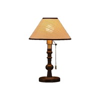 Lampe de bureau en bois d'intérieur avec interrupteur à fermeture éclair, abat-jour en papier, ampoule E27 pour hôtel, chambre, hall d'entrée, nouveau style, lampe de table