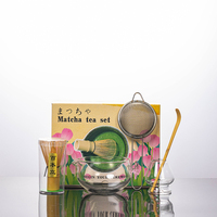 Ensemble bol à matcha en verre style Japandi, support pour fouet à thé et support pour livre, résistant à la chaleur, qualité alimentaire, très vendu