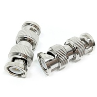 Adaptor Konverter Konektor BNC-JJ, Adaptor RF Coaxial, Konektor BNC Male ke BNC Male 50 Ohm, Tersedia
