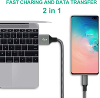 Cable USB Tipo-C Android de Alta Gama 3A con Conductor de Cobre Puro y Revestimiento de PVC para Carga Rápida de Teléfonos Móviles, Computadoras y Cámaras