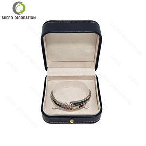 Brand Logo Pu Ring Chain Box Luxury <b>Jewelry</b> Pendant <b>Case</b> Set Manufacturer Leather Necklace Packaging - Product Image 3
