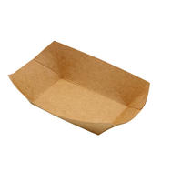 Lunch Fried Chicken To Go Afhaallocatie Papieren Doos Afhaalverpakking Fastfood Verpakking Kraft Papier Bakjes