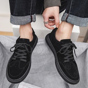 Chaussures de sport décontractées pour hommes, en daim de vache véritable, antidérapantes, pour la course à pied, printemps, automne, hiver - Product Image 4