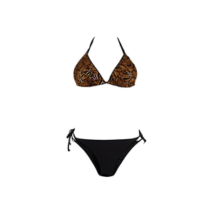 Set bikini HDJ con top triangolare e slip con laccetti laterali, taglia 44 46 48, costume da bagno con stampa multicolore per la spiaggia - Product Image 4