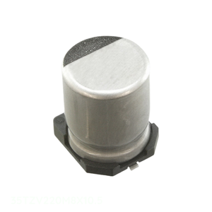Manufacturer Channel Surface Mount 220 uF CAP ALUM 220UF 20% 35V SMD 35TZV220M8X10.5 Capacitor - Product Image 1