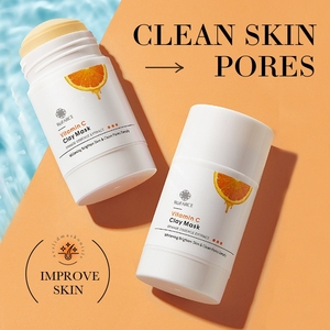 Mascarilla <span class=keywords><strong>Facial</strong></span> de <span class=keywords><strong>Arcilla</strong></span> para Eliminar Puntos Negros, Mascarilla <span class=keywords><strong>Facial</strong></span> en Barra con Vitamina C y <span class=keywords><strong>Arcilla</strong></span> de Caolín para Manchas Oscuras y Piel Opaca - Product Image 2