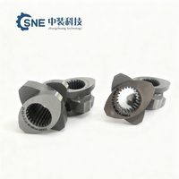 30 °   Elementos de Tornillo para Bloques de Amasado, Hidróxido de Aluminio, Plástico PC, Nanocomposites PEEK, Extrusoras