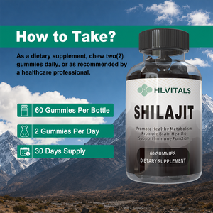 Oem Boost Energy Shilajit Gold <b>Gummy</b> <b>Candy</b> Enhance Strength Pure Himalayan Shilajit Gummies - Product Image 6