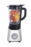 Mélangeur/mélangeur de jus de 1200W, 2 vitesses ou 5 vitesses, support de bocal en verre de 1,7l avec tasse de hachoir et broyeur et concassage de glace LB6108D