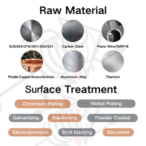 Hợp kim thép lò xo nén 304 thép không gỉ mùa xuân máy giặt chống mệt mỏi sóng mùa xuân - Product Image 4
