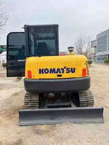 Motor Komatsu Usado, Excavadora de Orugas de Goma Komatsu PC56MR 5T |   Miniexcavadora Original Japonesa con Cucharón, Acoplador Rápido y Martillo Rompedor - Product Image 2