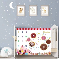 Couverture Bébé Personnalisée OEM ODM à Prix de Gros avec Impression Donut pour Photos Mensuelles