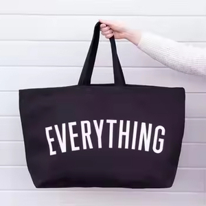 Sacs en toile de coton vierges personnalisables promotionnels, sacs de courses réutilisables en coton avec logo imprimé sur mesure - Product Image 2