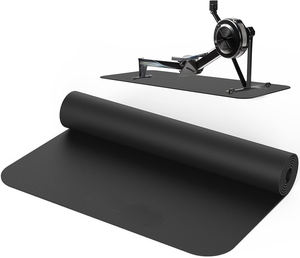 Alfombrilla de ejercicio grande antideslizante de PVC para entrenamientos en gimnasio, equipo moderno para bicicleta de suelo con altura de pelo suave, alfombrilla de yoga hecha a máquina - Product Image 1