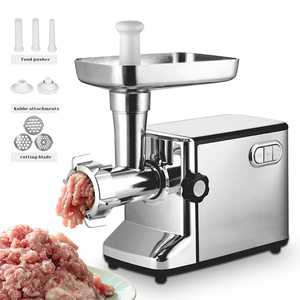 Broyeur à <span class=keywords><strong>viande</strong></span> en acier inoxydable de 1000 W de qualité supérieure avec 3 plaques de broyage, <span class=keywords><strong>hachoir</strong></span> à <span class=keywords><strong>viande</strong></span> électrique commercial - Product Image 1
