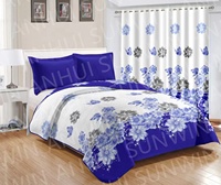 Vente flash : 8 pièces de draps de lit en stock, ensemble de draps de lit de luxe sur mesure, ensemble de literie king size avec rideaux